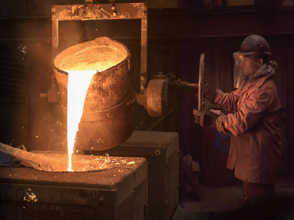 iron casting process UK